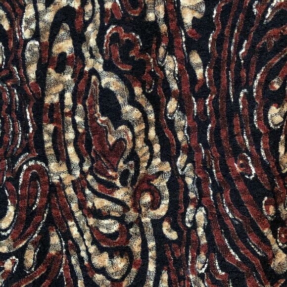 JM COLLECTION Jacket Womens L Metallic Shimmer Knit Twinset Textured Leopard - Picture 4 of 10